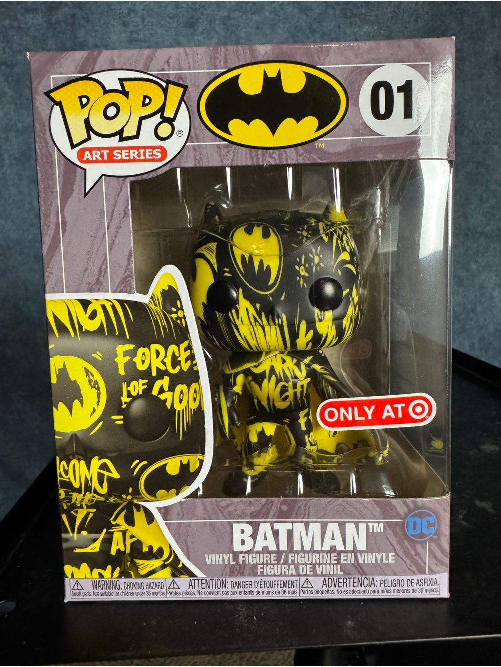 Funko Pop! Batman Art Series #01 — Black & Yellow Figure Target exclusive